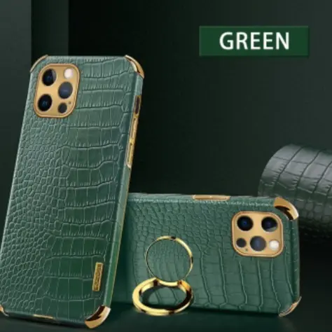 Electroplated Gold Border Original Pattern Phone Case