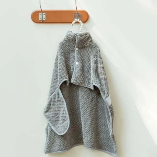 Dog Bathrobe Water absorbing Quick drying Pet Clothes Gray Bathrobe - Shop at LoveMi