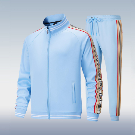 بدلة عصرية كاجوال قطعتين بأكمام طويلة وبنطلون