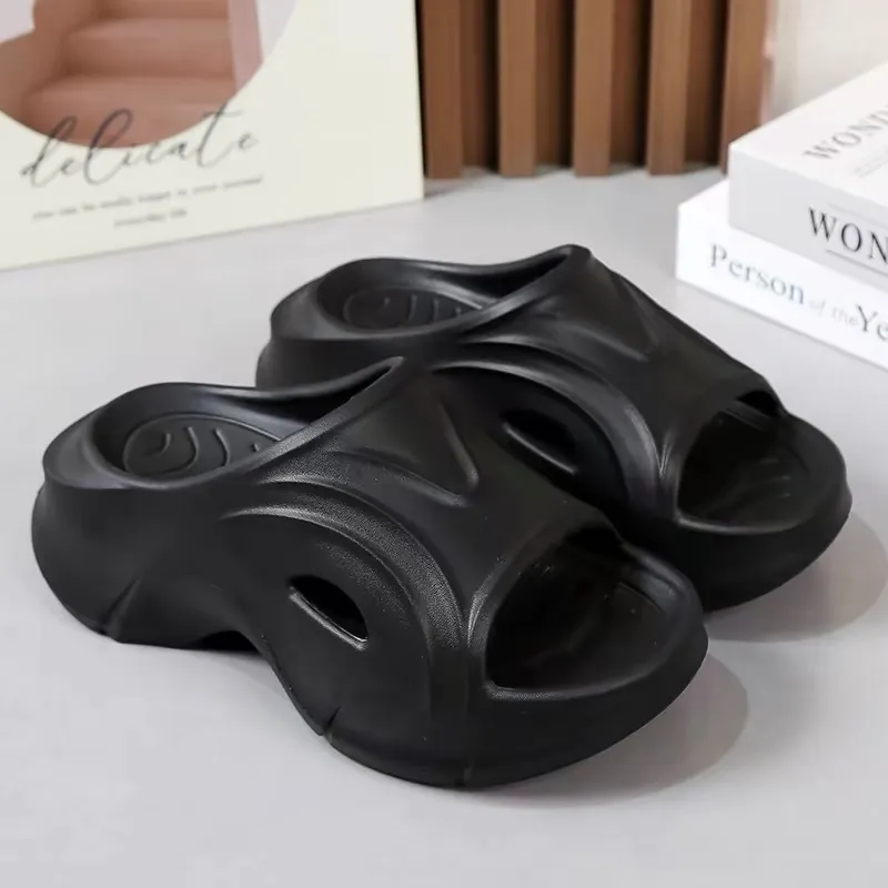 Sandals Durable Bathroom Non-slip Deodorant Thick Soft Soled Ergonomic Not Tired Feet - Red