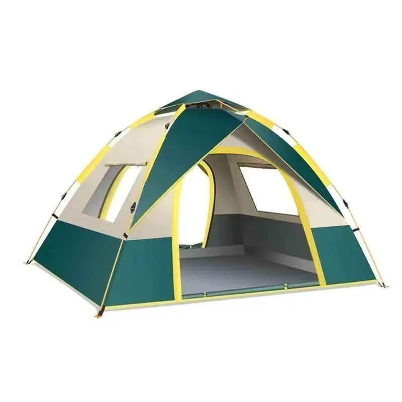 3-4 Double Automatic Outdoor Camping Tent Thick Rain And Sun Protection