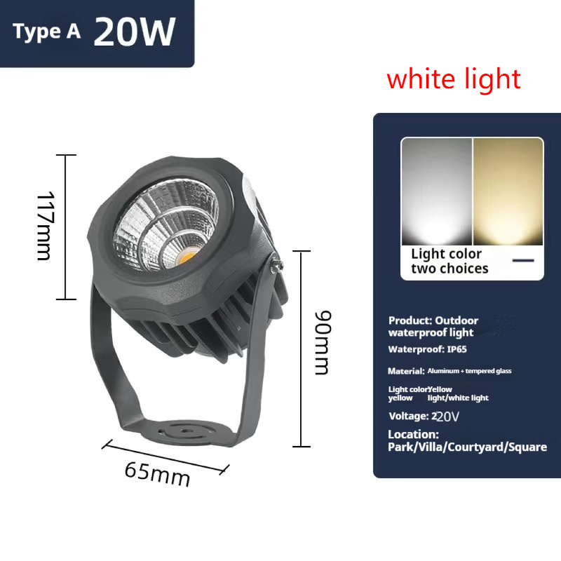 Garden Tree Landscape Spotlight Led Plug-in Lawn Lamp