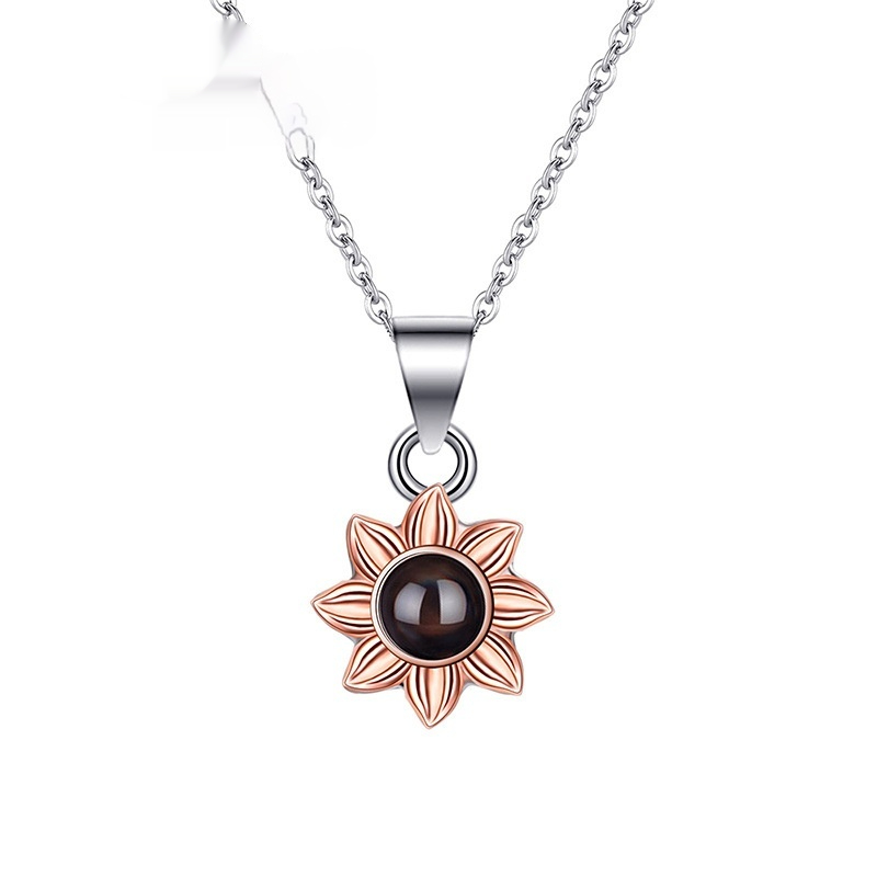 Sunflower Projection Necklace Same Fashion Personality