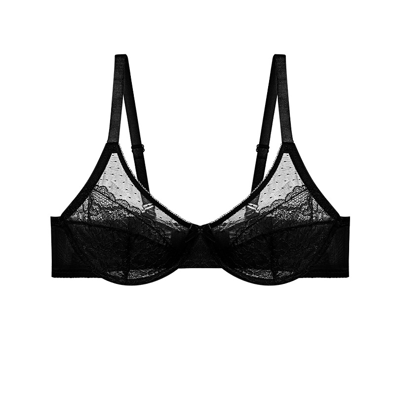 Women's Plus Size Bra Ultra-thin See-through Underwear