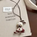 Coffee Rabbit Necklace