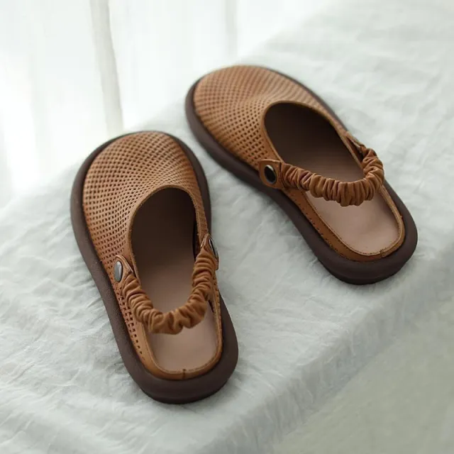 Fashion Soft Bottom Two way Wear Sandals Women Brown - Shop at LoveMi
