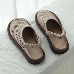 Fashion Soft Bottom Two-way Wear Sandals Women - Beige - View 1