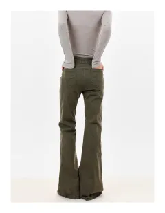 American-style Vintage Crumpled Low Waist Skinny Jeans - Lengthened Style - View 1