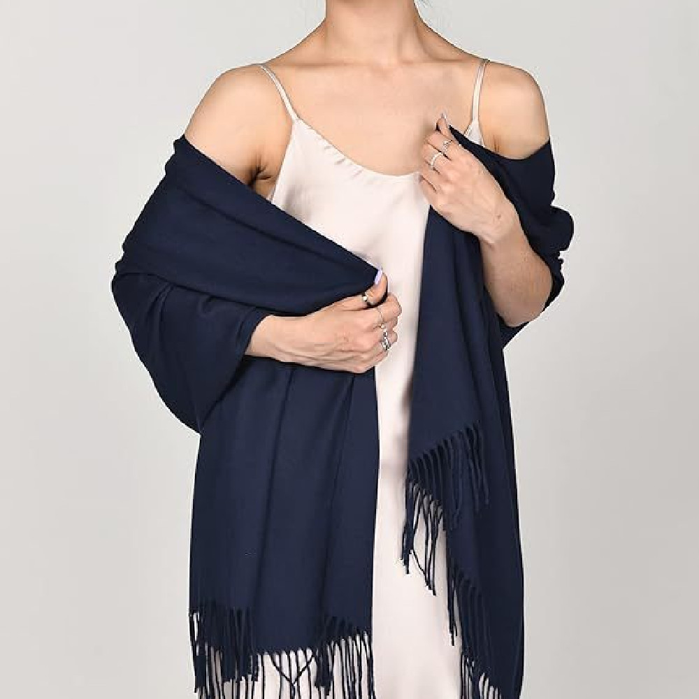 Women's Cashmere Shawl Solid Color Scarf