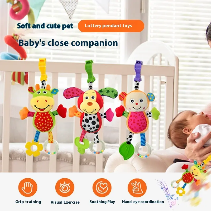 Baby Toys Educational Comfort Crib Hanging Biteable