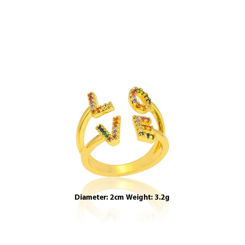 European And American Fashion And Fully-jewelled Hollow Butterfly Opening Ring Women