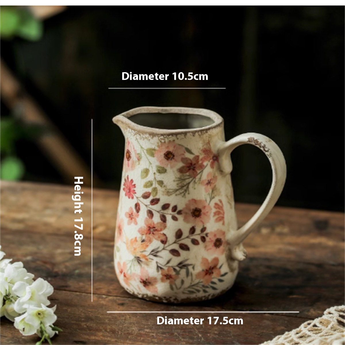 Retro Ceramic Vase Decoration Living Room Flower Arrangement Creative