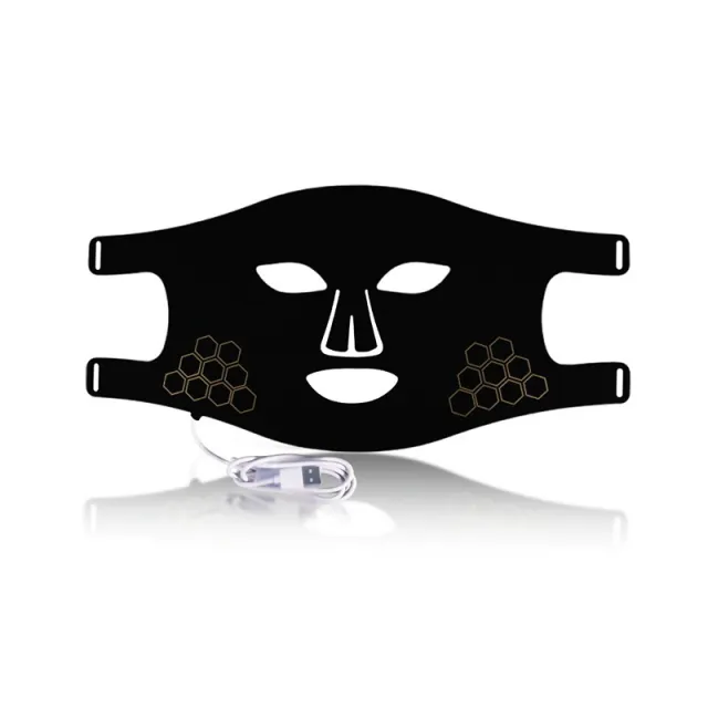 Lamp Silicone Photon Skin Rejuvenation Beauty Mask M01 Black Led 4 Colors - Shop at LoveMi