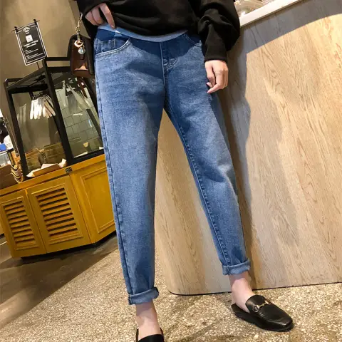 Autumn and Winter Pregnant Women Pants Plus Velvet Loose
