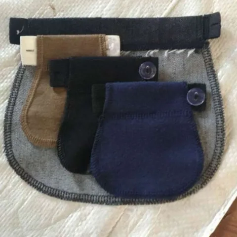 2Pcs Maternity Pregnancy Waistband Belt ADJUSTABLE Elastic Waist Extender