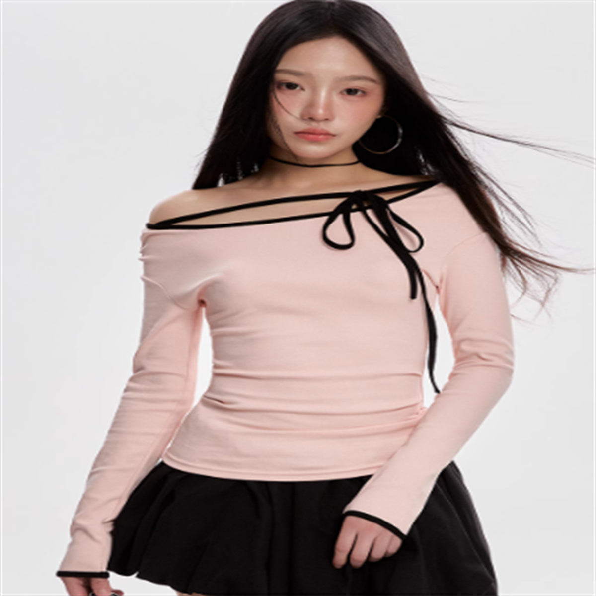 Slim Fit And Versatile Sweet And Cool Hot Girl Short Top