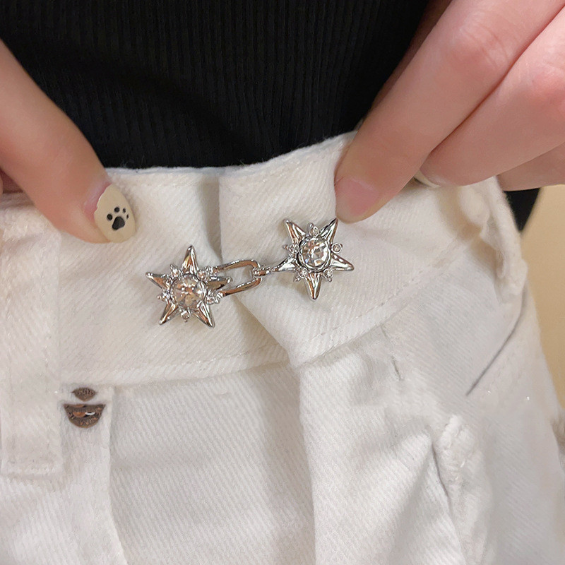 Five-pointed Star Belt Buckle Waist-tight Artifact Button