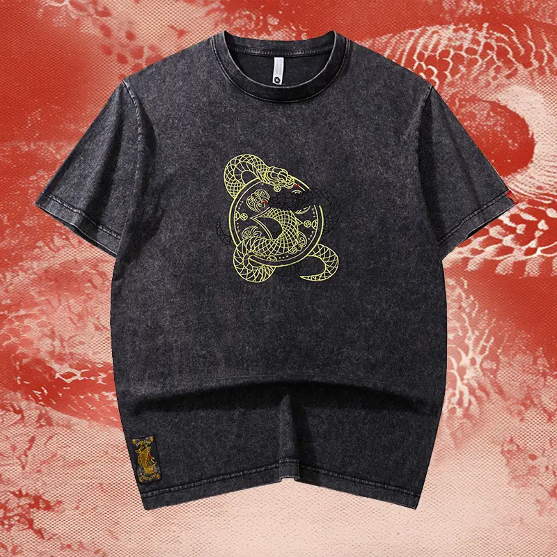 Chinese Style Heavy Spring And Summer Loose Men's T-shirt