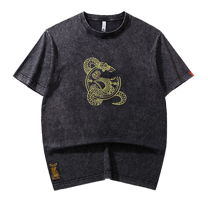 Chinese Style Heavy Spring And Summer Loose Men's T-shirt