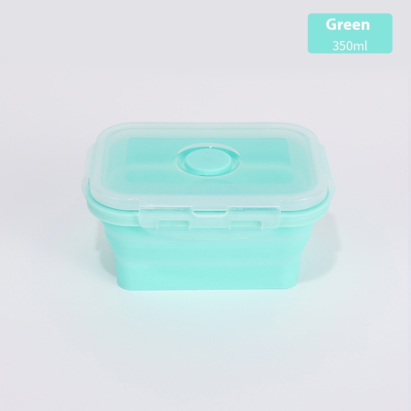 Silicone Lunch Box Food Grade Portable Lunch Box Folding Bowl