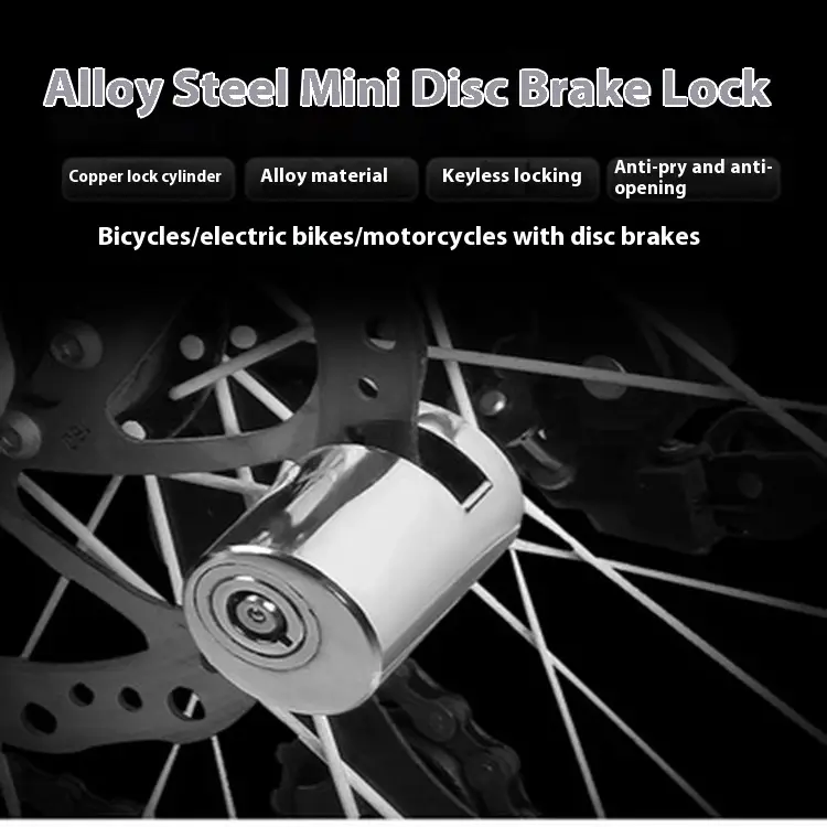 Portable Home Bicycle Disc Brake Lock