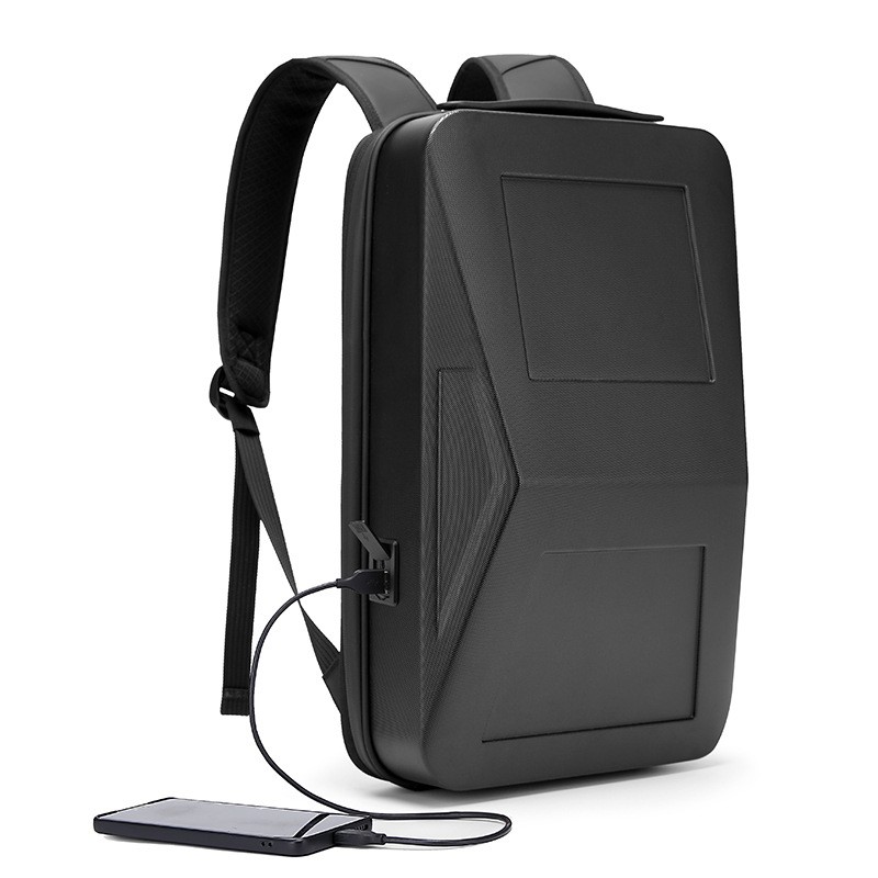 Men's 14-inch Computer Bag With Scalable Hard Shell Business Backpack