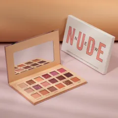 18 colour eyeshadow pearl matte earth colour makeup new eye shadow tray - Desert Rose 18 Colours - View 1