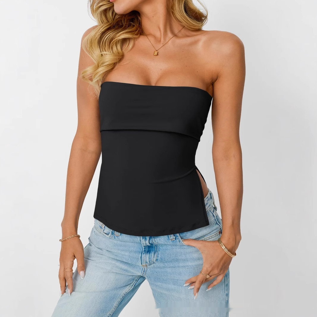 Women's Tube Top Off-shoulder Backless Cute