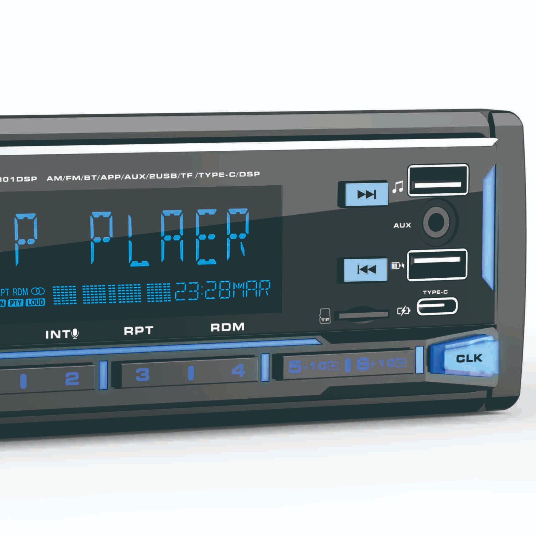 1801DSP Car Bluetooth MP3 - Image 2