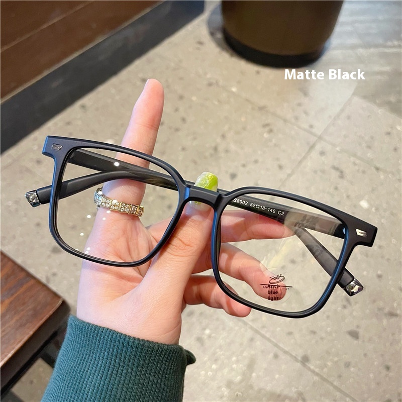 Women’s Simple Color Matching Creative Large Frame Glasses