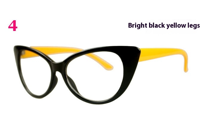 Classic Retro Women's Cat Eye Plain Glasses - Image 8
