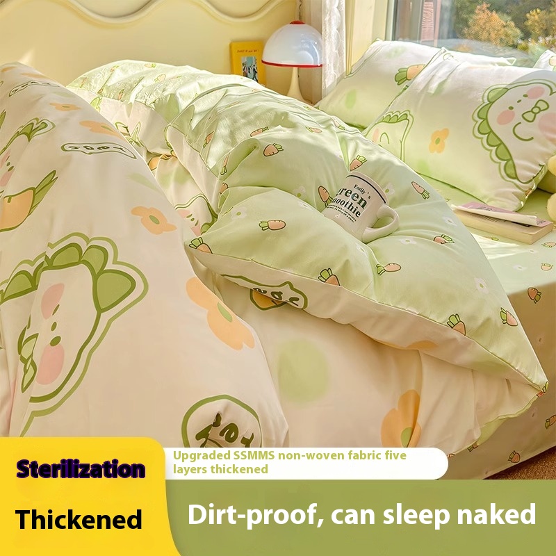 Hotel Disposal Bed Sheet Duvet Cover Pillowcase Quilt Cover Four-piece Set