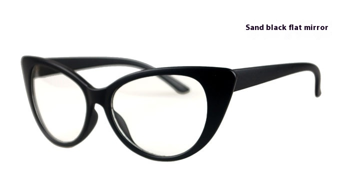 Classic Retro Women's Cat Eye Plain Glasses - Image 5