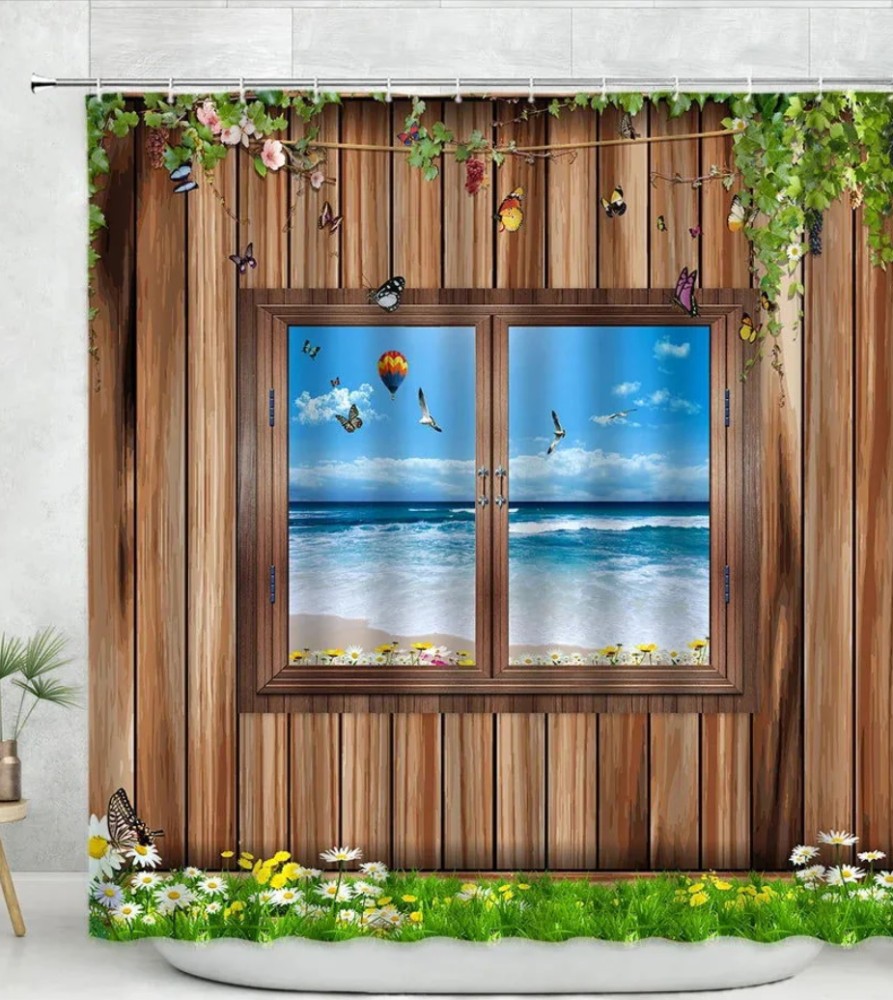 3D HD Digital Printing Shower Curtain