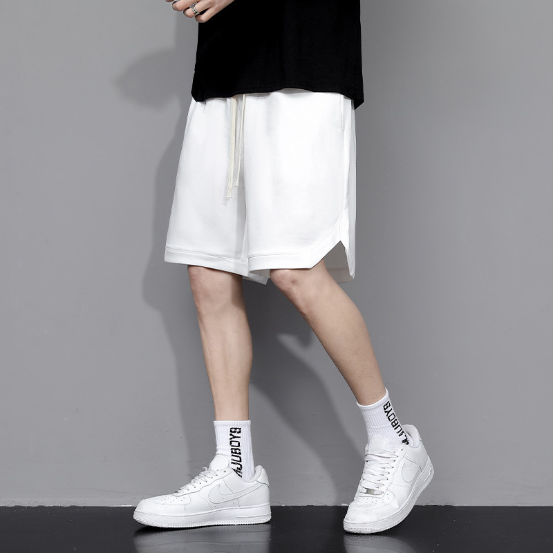 Summer Basketball Shorts Beach Solid Color Leisure Sports Five Points