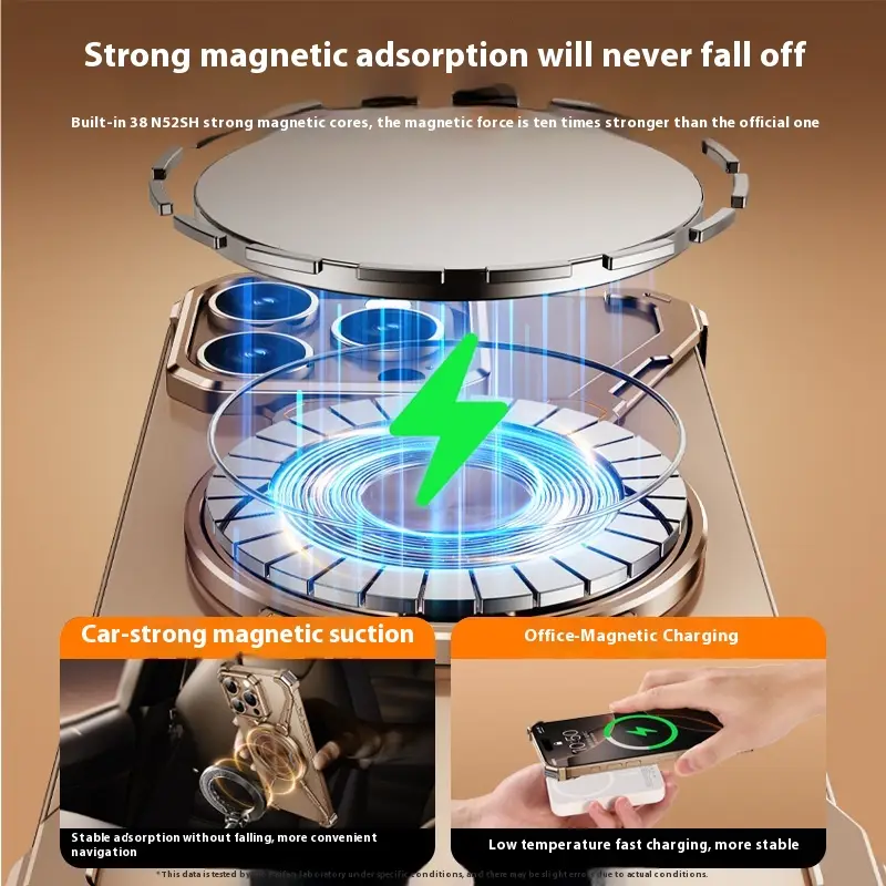 Magic Claw Shell Metal Phone Case Magnetic Suction Rotating Bracket Protective Sleeve