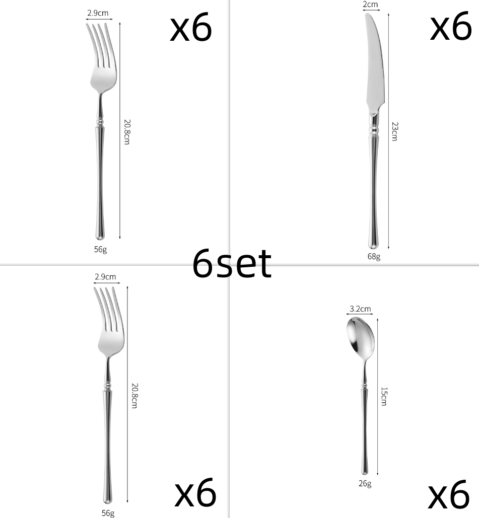 304 Stainless Steel Knife Fork And Spoon Tableware