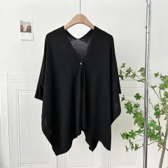 Summer New Fashion Lace-up High Waist Wide Leg Pants - Black Top - View 1