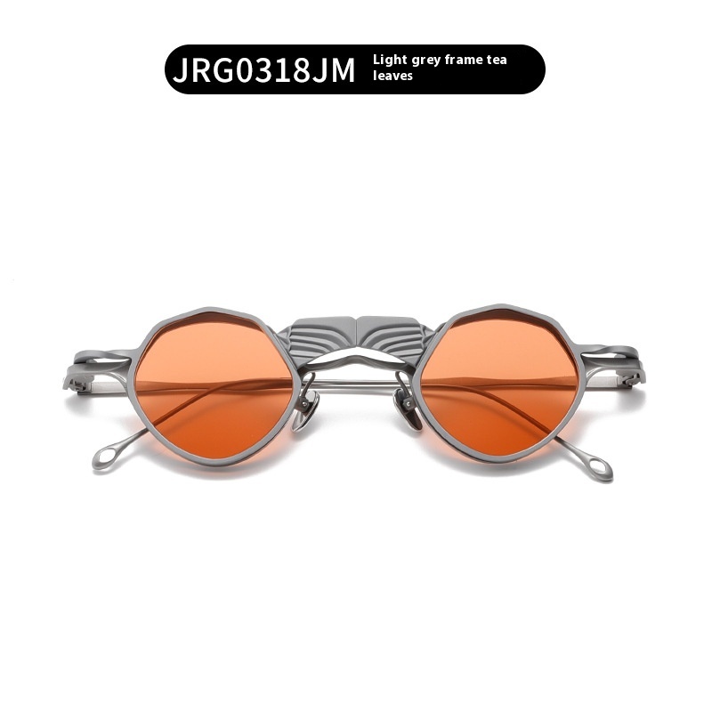 Round Frame Funny Shaped Sunglasses Double Layer