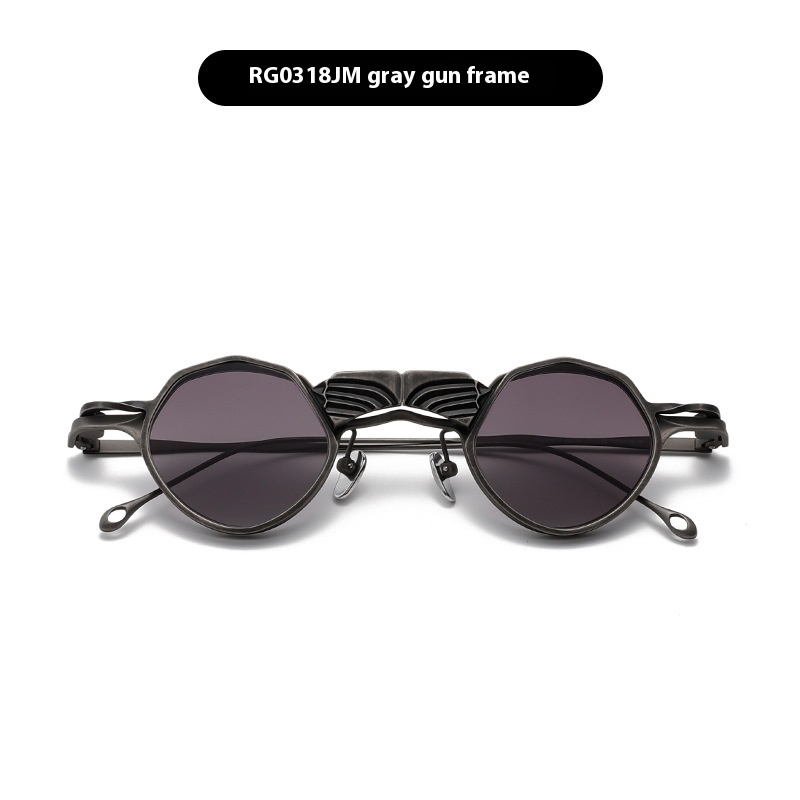 Round Frame Funny Shaped Sunglasses Double Layer - Image 5