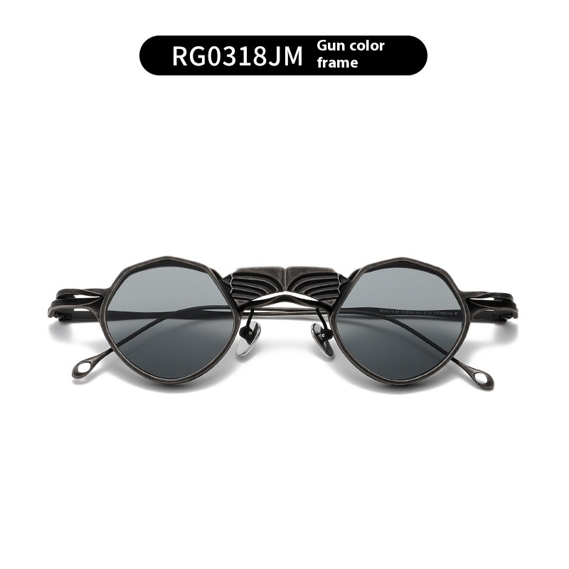Round Frame Funny Shaped Sunglasses Double Layer - Image 8