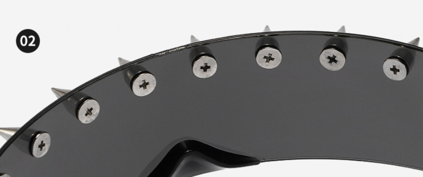 Gothic Black Spike Sunglasses