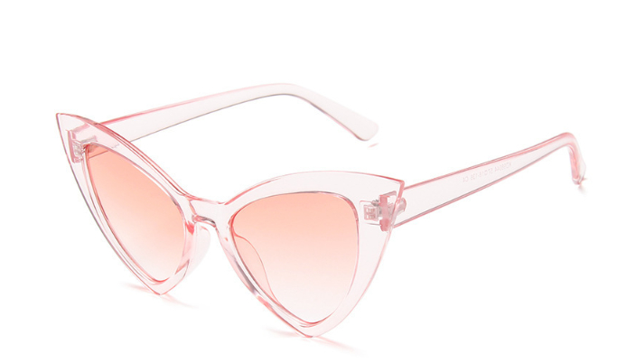 Women's Personalized Cat Eye Sunglasses Large Frame Vintage Sunglasses Sexy Catwalk Glasses Pink - Shop at LoveMi