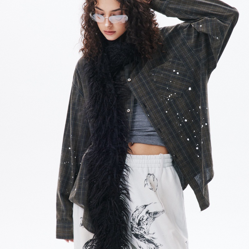 Men's And Women's Retro Loose-fitting Versatile Blouse