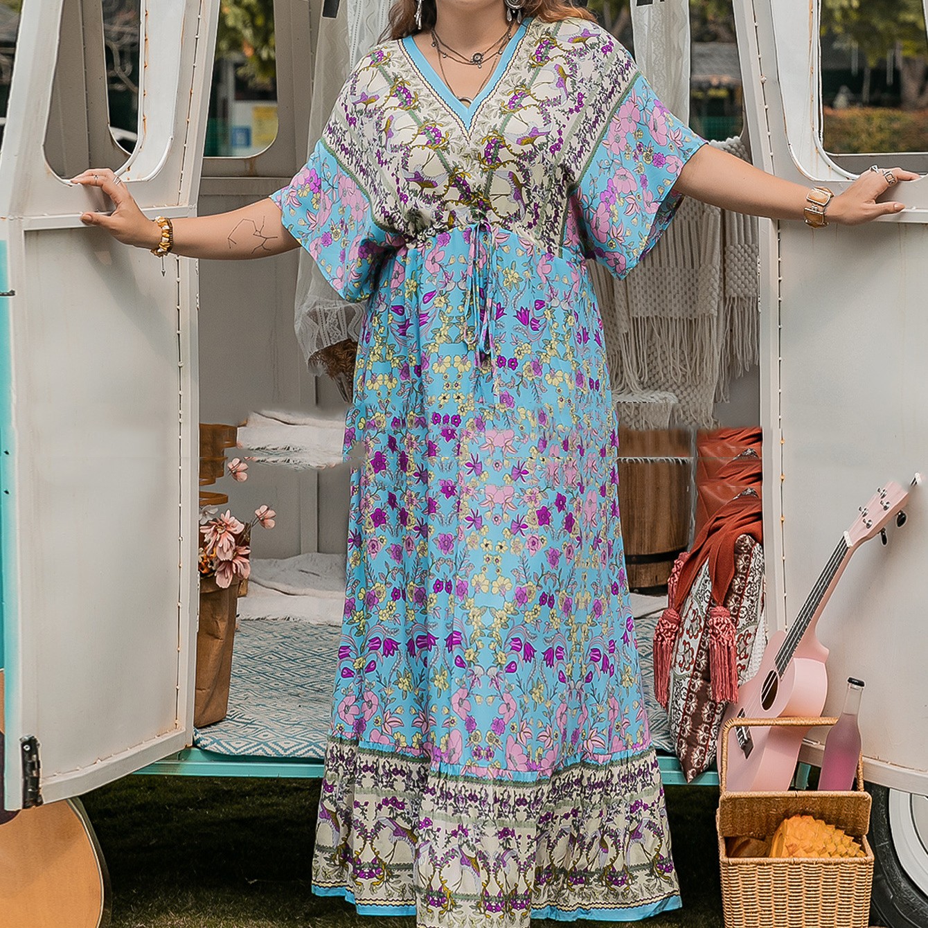 Leisure Vacation Women's Full-length Dress