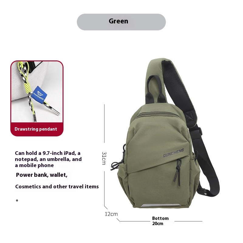 Green With Drawstring Pendant