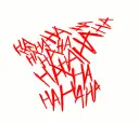 Car Motorcycle Reflective Bumper Stickers Hahaha English view 3