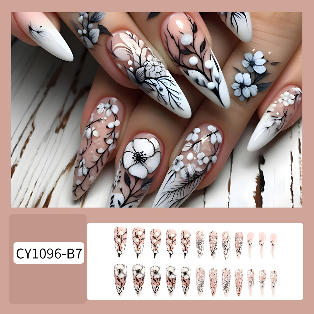 Women's Fashion Simple Long Nail Patch