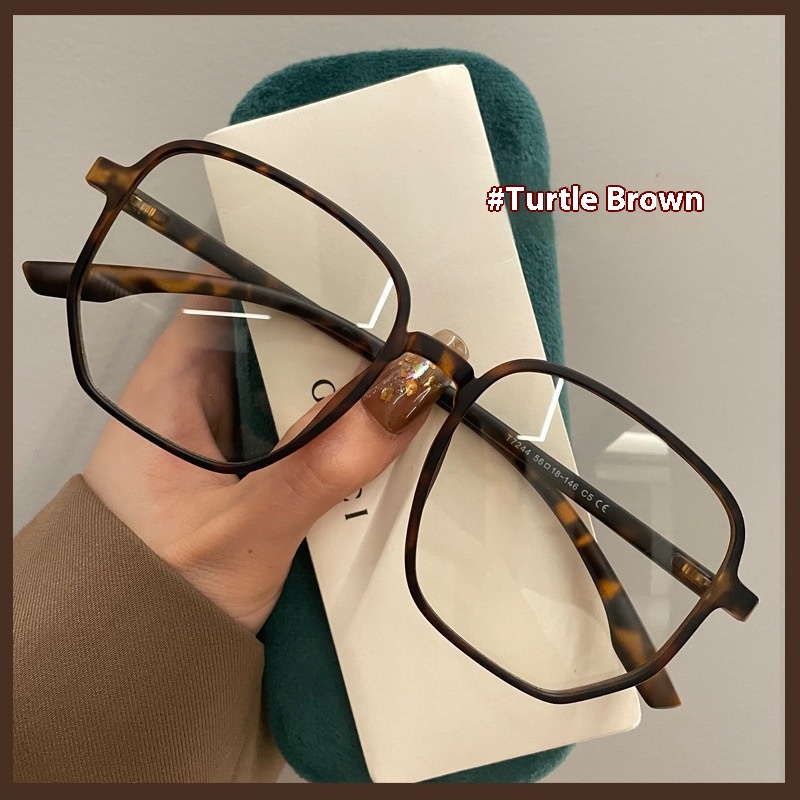 Large Frame Irregular Glasses Round Face Super Light Oversized - Image 2