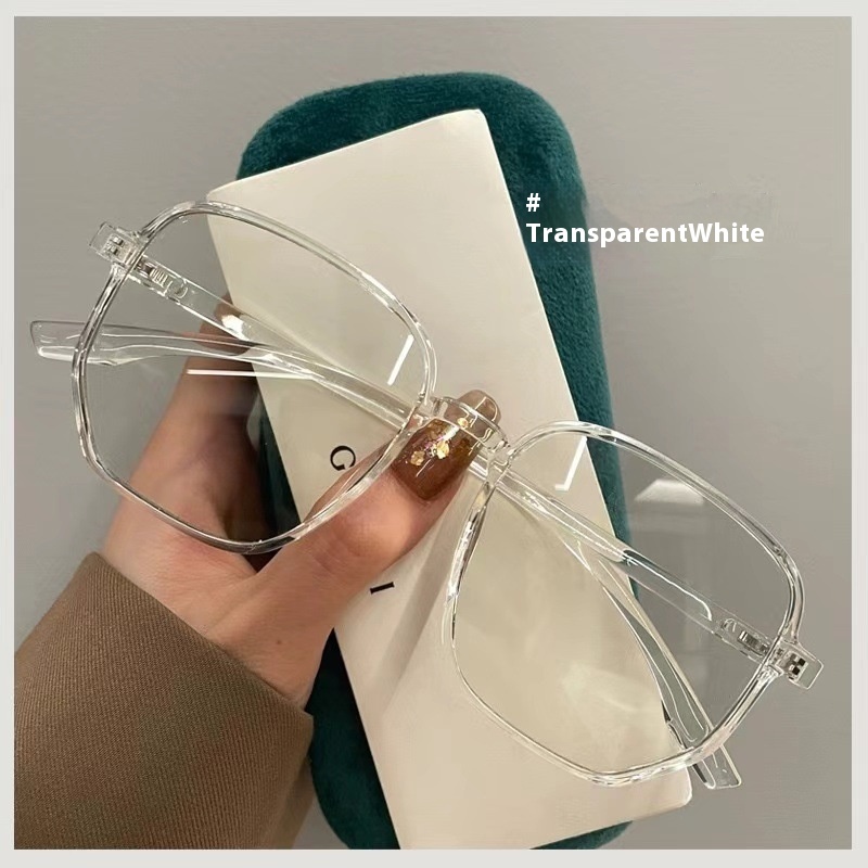 Large Frame Irregular Glasses Round Face Super Light Oversized - Image 5